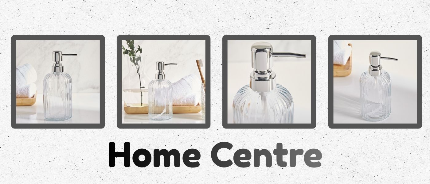 جا مایع هوم سنتر مدل Home Centre Ribbed Soap Dispenser